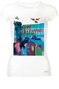 Picture of Free Palestine "Snow White" - Women Round Neck